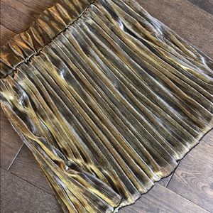 Gold sheer, lined skirt, mini